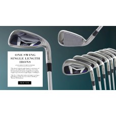 AGXGOLF MEN'S ONE SWING SAME LENGTH SAND  WEDGE; LEFT OR RIGHT HAND
